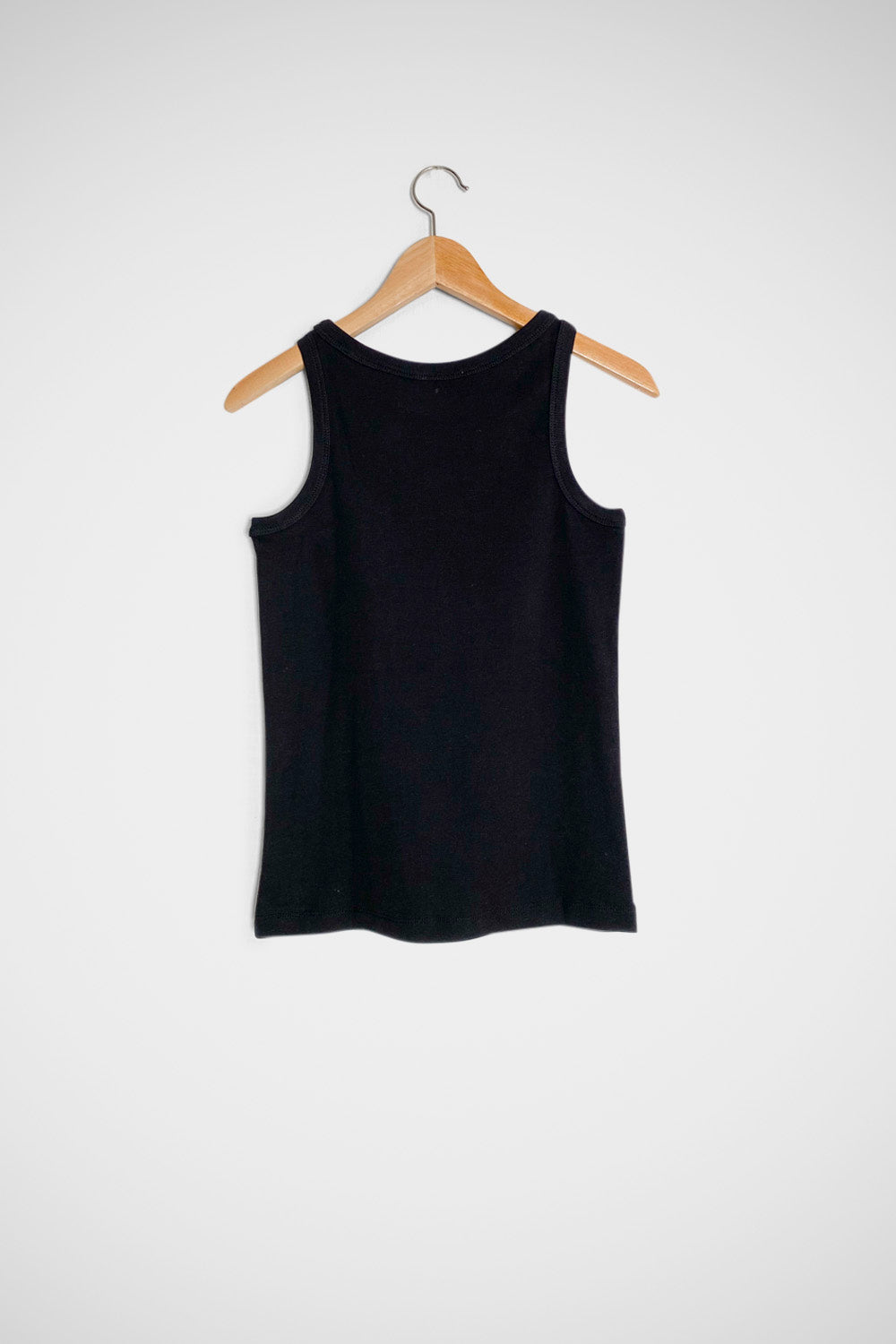Black Flower Tank Top