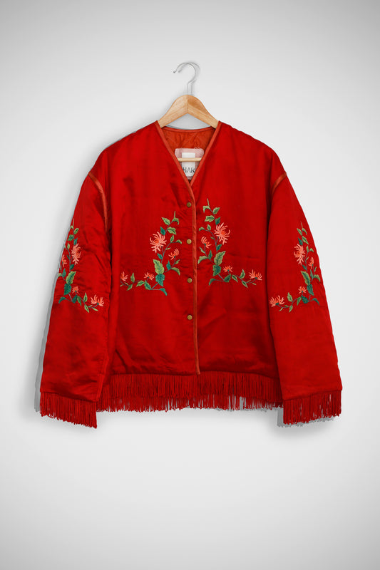 Shiny Shiny Burgundy Coat