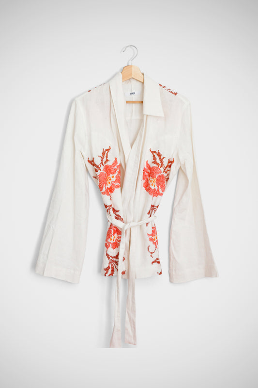 White Kimono Shirt