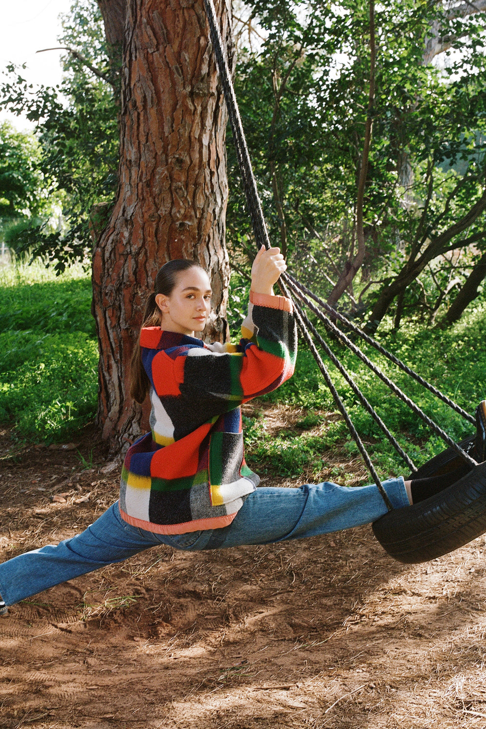 Mondrian Blanket Coat