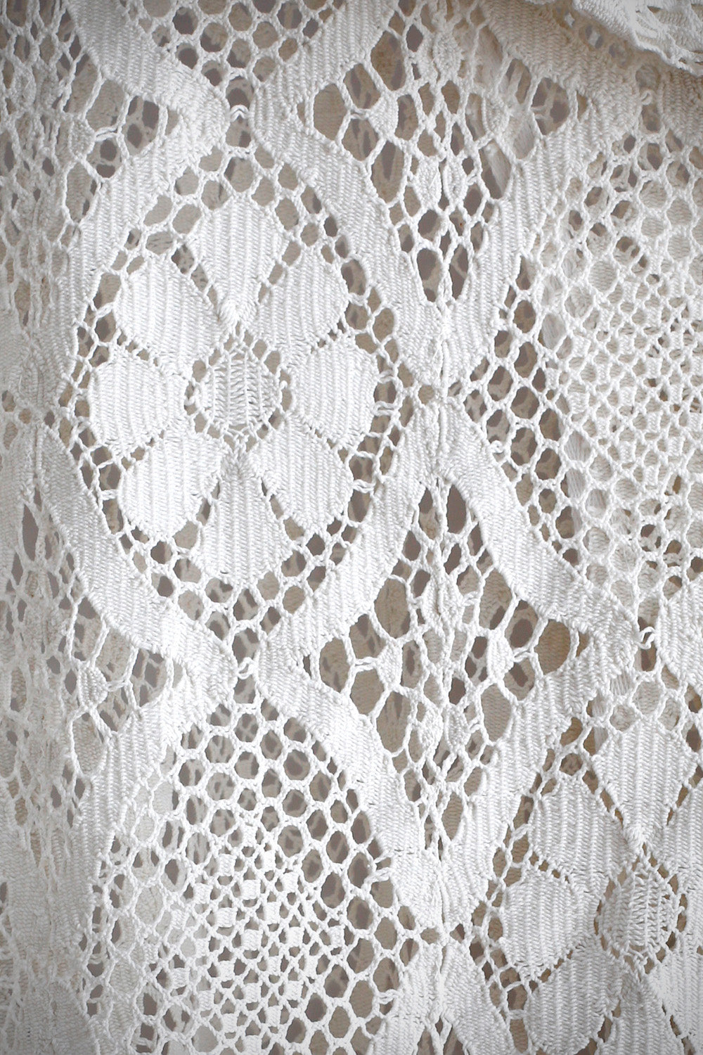 White Lace Fringe Shirt