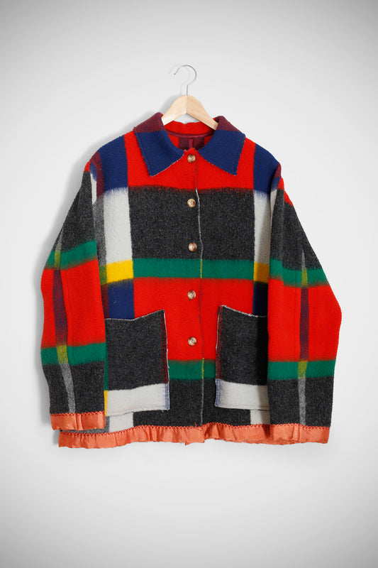 Mondrian Blanket Coat