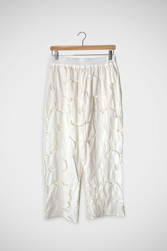 White Holiday Trousers